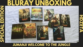 UNboxing! HDZeta Jumanji Welcome to the Jungle Steelbook bluray Silver Label