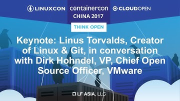 Keynote: Linus Torvalds, Creator of Linux & Git, in conversation with Dirk Hohndel, VP, VMware