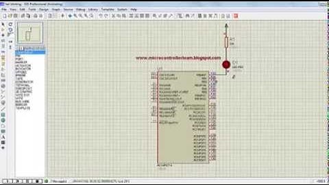 led blinking pic16f877a