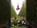 Marvel | Spiderman, Venom & Hulk | eating apples in the apple orchard #marvel #ai #spiderman #hulk