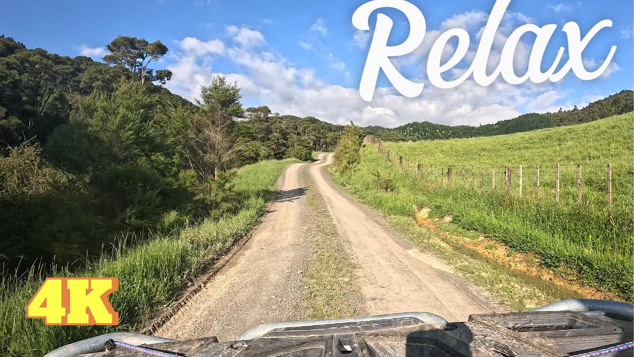 POV: Quad Bike Adventure: Exploring the Serene Hills of New Zealand-No Music