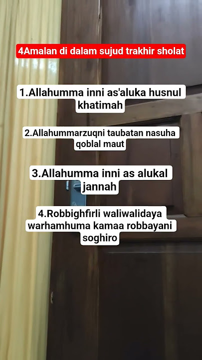 4Amalan di sujud trakhir.mudah'Han brmanpaat,aamiin...#allah