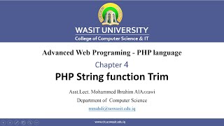 49 PHP String function Trim