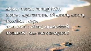 പൂന്തെന്നലെ നീ പറന്ന് പറന്ന്  high quality audio song(poonthennale nee parannu parannu high quality