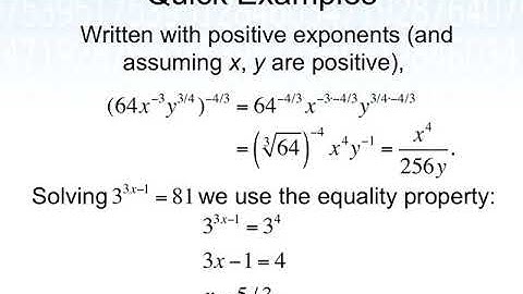 Exponential Functions and Properties of Exponents (Applied Calculus, Sec 4.1 part 1)