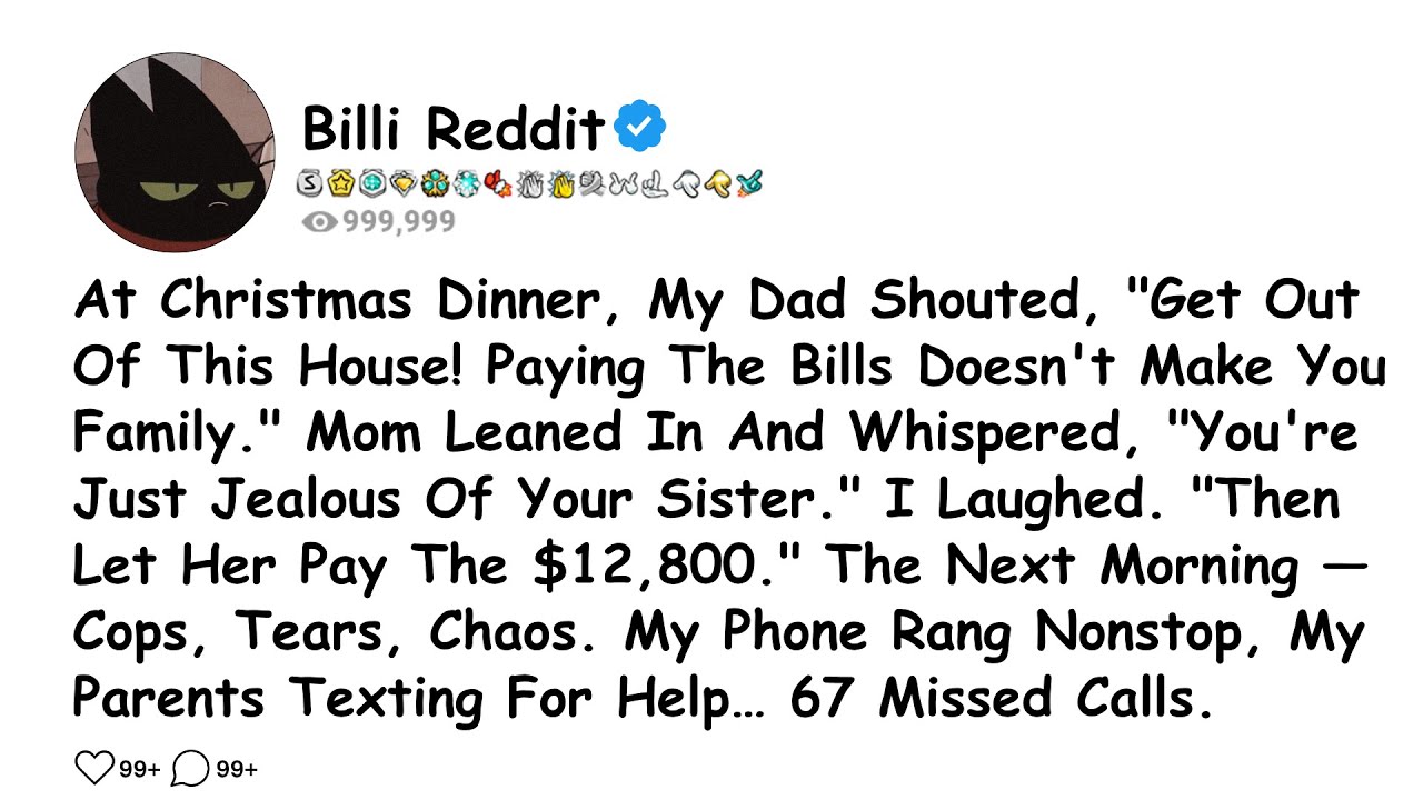 At Christmas Dinner, My Dad Shouted, 