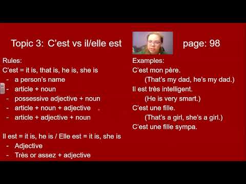 Bien Dit 1 Ch 3 pt 2 Grammar