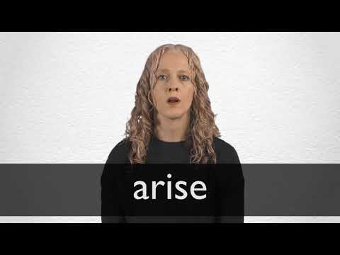 How to pronounce ARISE in British English