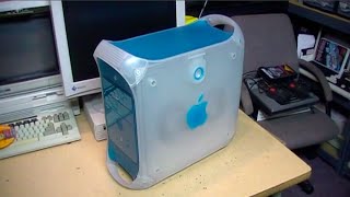 Trash-picked Apple Power Macintosh G3 blue & white