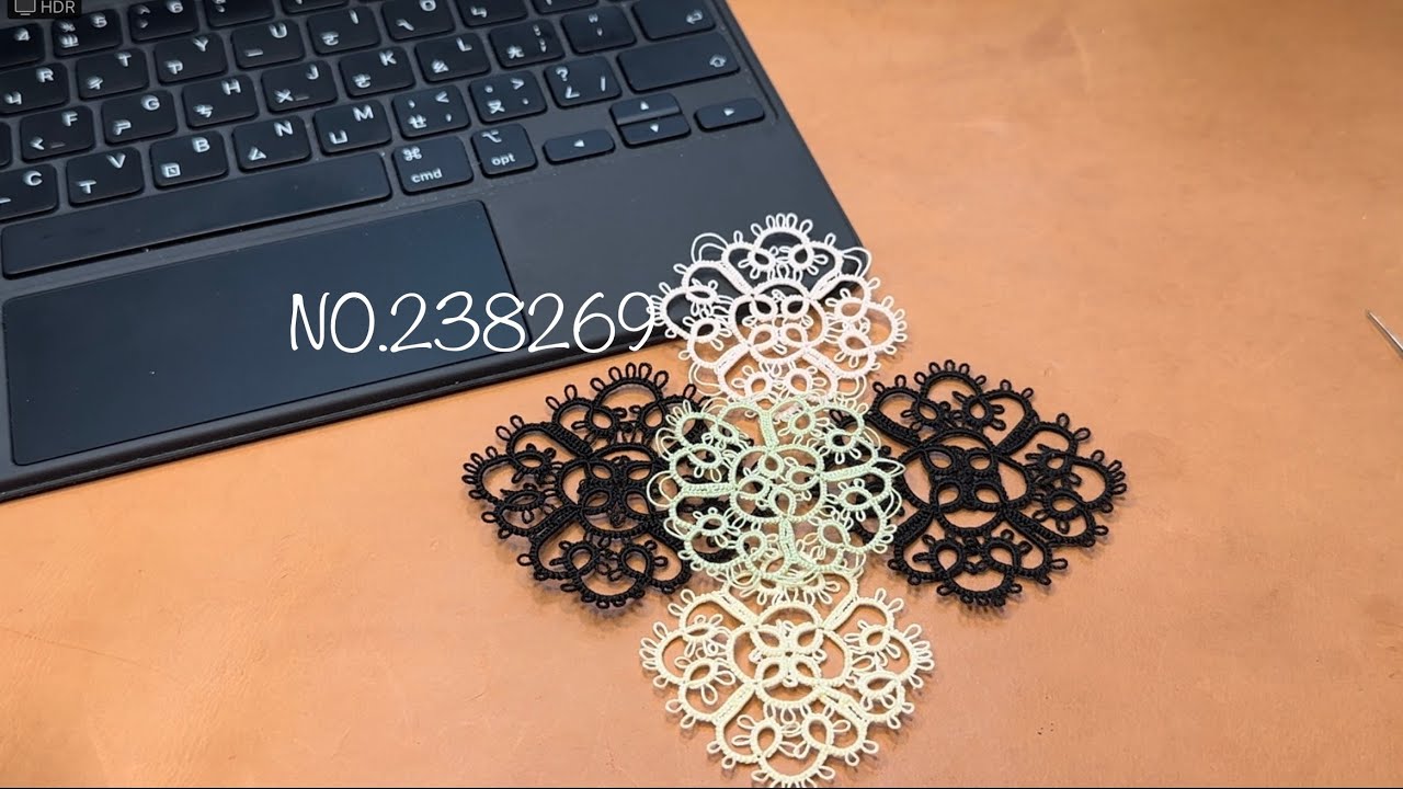 梭編蕾絲#tattinglace ～ No.238269 ~一氣叮成的作法