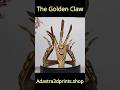 The Golden Claw Quest Item #3dprinting #3dprinted #handpainted