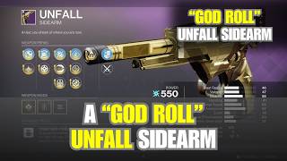 Do not miss this "GOD ROLL" UNFALL sidearm
