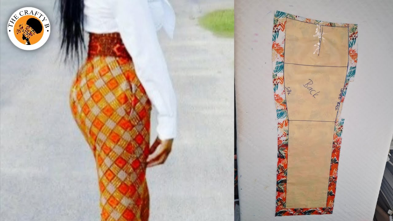 How To Draft  A Long Fitted Pencil Skirt With Butt Contour/ Hip Allocation #cutting #sewing