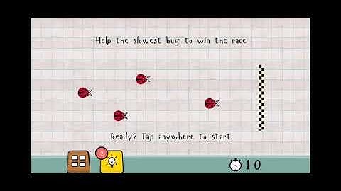 Logic Master 1 - Mind Twist Level 14 Solution | Help the slowest bugs to win the race