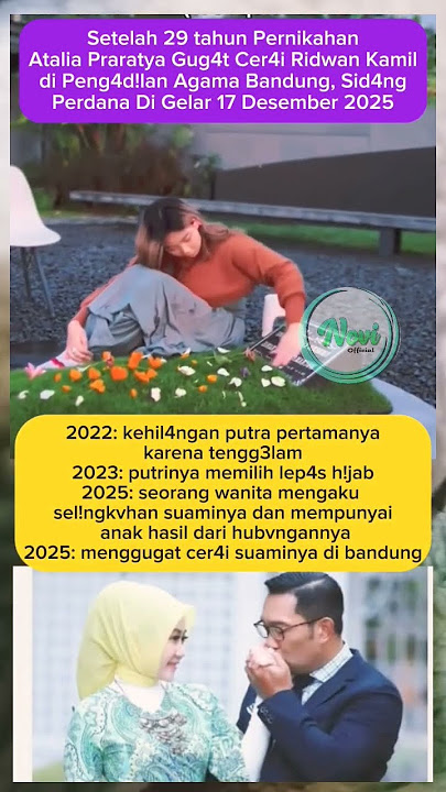 Download lagu #ataliapraratya Gvg4t Cer4i #ridwankamil , Sid4ng Perdana Berbarangan Tepat Anniversry 29 Tahun‼️💔