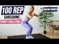 100 rep squat challenge  quick fit fun home workout