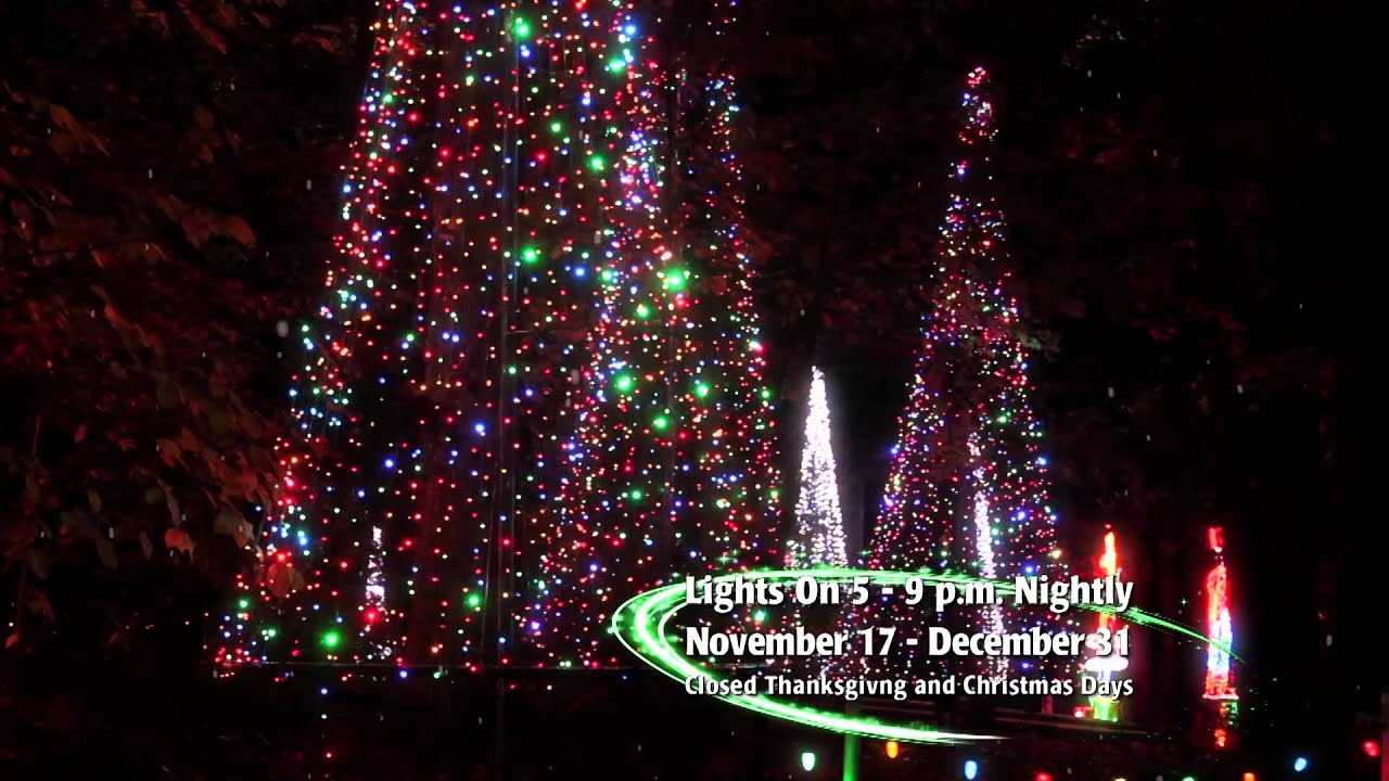 Garvan Woodland Gardens Christmas Lights 2012 Youtube