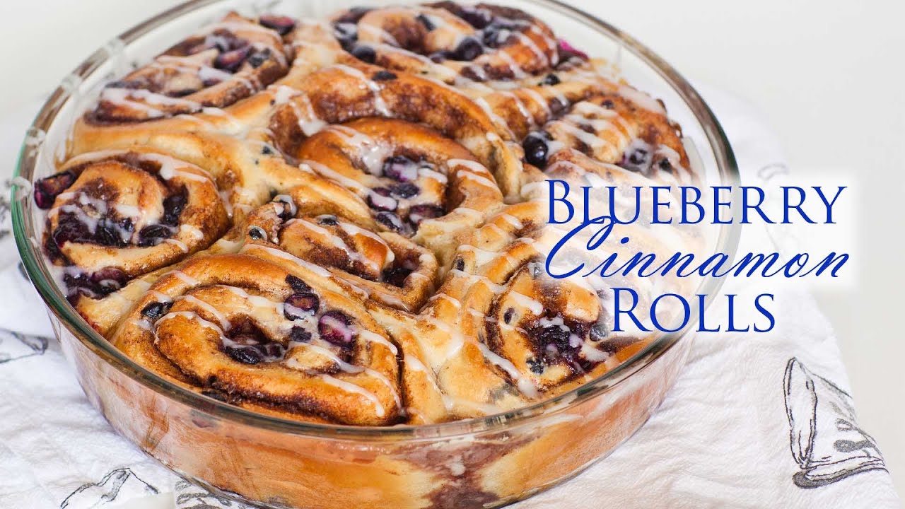 Double Blueberry Cinnamon Rolls
