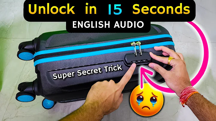 How To Unlock Forgotten Combination Lock Password | Open Any Suitcase Luggage Bag Password Lock