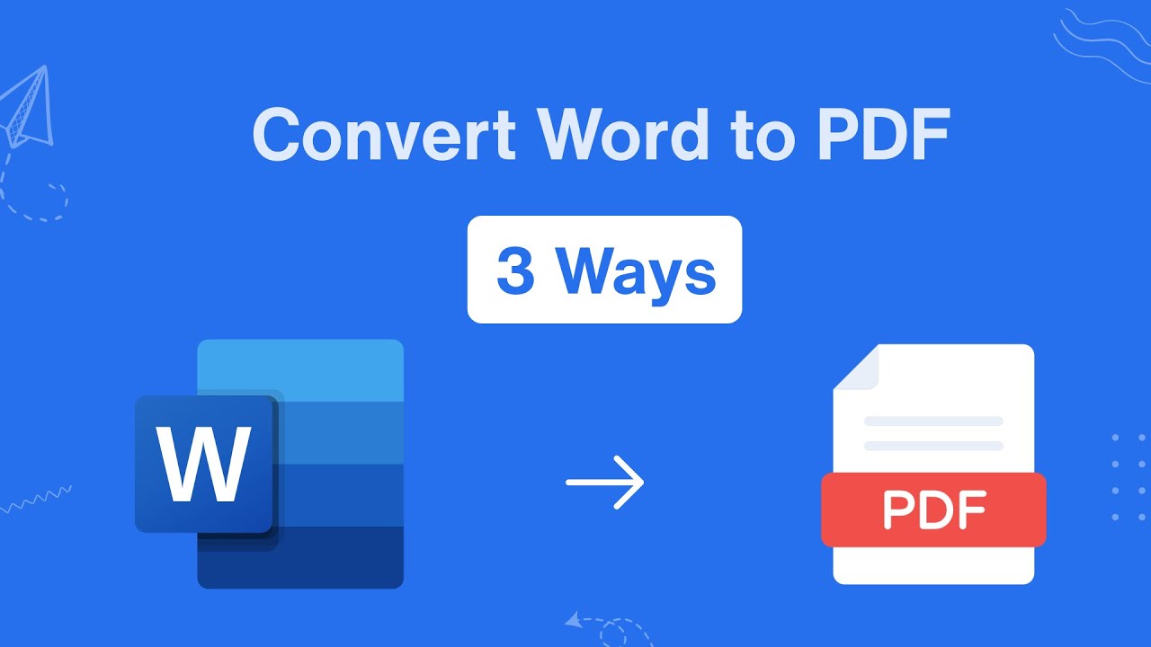 Как преобразовать документ Word в PDF на ноутбуке | 3 способа