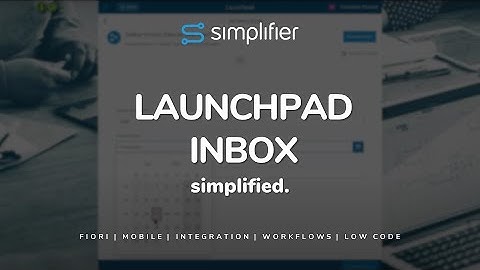 Workflow Engine: Handle User Task in Launchpad Inbox. Simplifier Tutorials.
