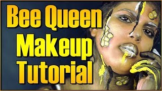 Bee Queen Makeup Tutorial & Body Paint - 8/31 Days of Halloween Looks