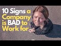 10 Signs A Company Is Bad To Work For & How To Spot Bad Companies | Seb of Revorec