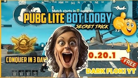 PUBG Lite Bot Lobby 0.20.1 || pubg lite me bot lobby  || DARK FLOKI YT || #BotLobby #RankPush