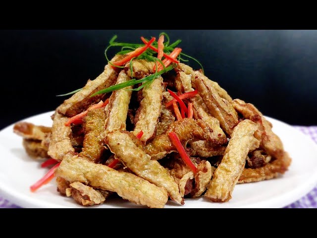 Babi Kulit Kembang Tahu Goreng | Fried Bean curd Recipe ~ Nael Onion class=