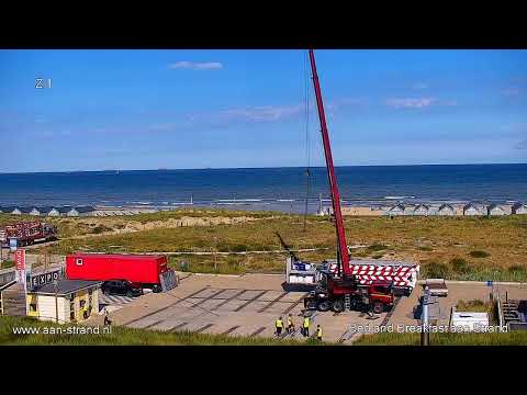 Live stream  Strand Katwijk aan Zee ,  webcam live surf condities en strandweer  Zuid Holland.