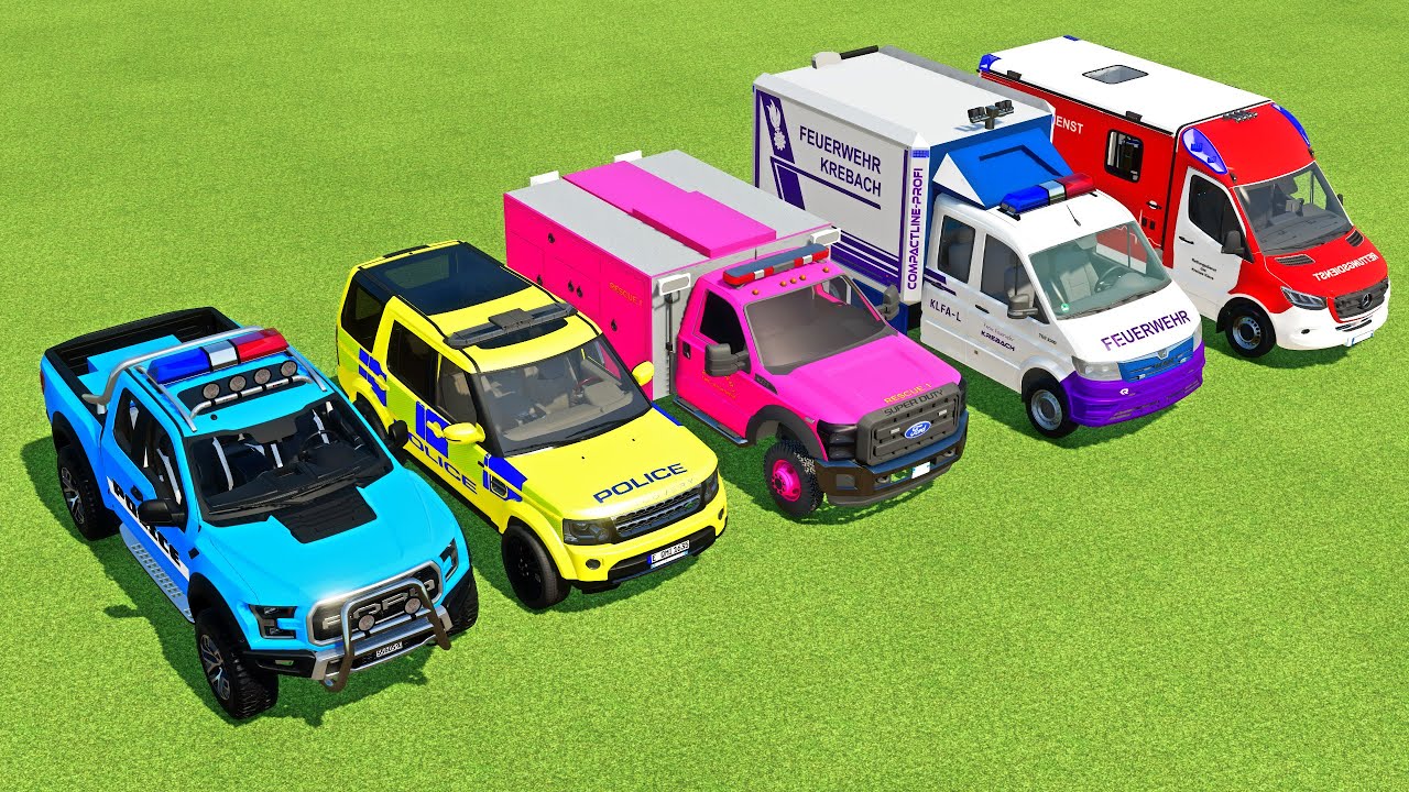 FORD, LANDROVER, MERCEDES POLICE CARS & RESCUE MERCEDES, FORD AMBULANCE ...