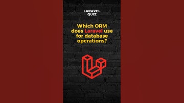 Which orm does laravel use ? Laravel interview questions #laraveltraining #codes #localhost