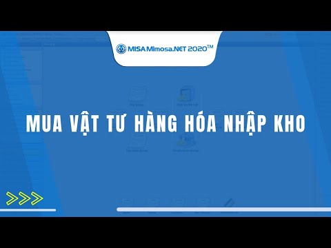 Mua vật tư hàng hóa nhập kho | MISA MIMOSA.NET