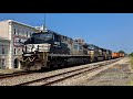 NS 4002 leads NS 350! Railfanning Mebane &amp; Durham, NC