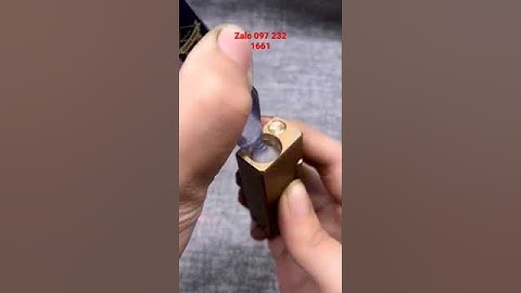 Hộp quẹt bật lửa xăng đá thủ công bằng đồng đánh lửa ngang