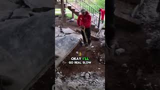 best worker boy #building #trending #tips #concretework #victoryoutdoorservices #work #shorts