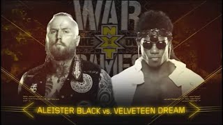 NXT TakeOver: WarGames 2017 Aleister Black vs Velveteen Dream Full Match
