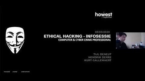 Howest Toegepaste Informatica - Webinar Ethical Hacking
