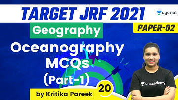 02:00 PM - Target JRF 2021 | Geography by Kritika Pareek | Oceanography MCQs (Part-1)