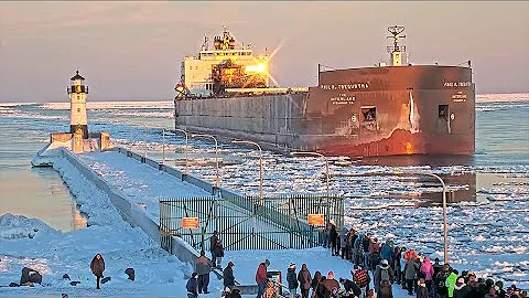 The Last Hurrah - Paul R Tregurtha arrived in Duluth 01/15/2022