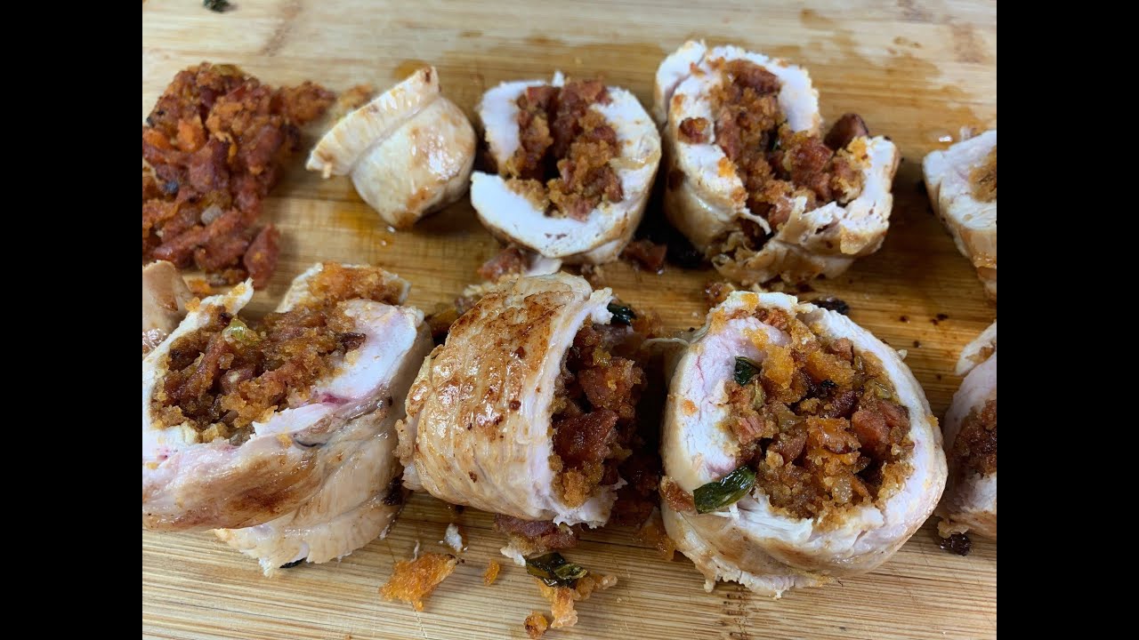Rolled Chicken Breast With Chorizo Stuffing | Adam Ragusea Method - YouTube