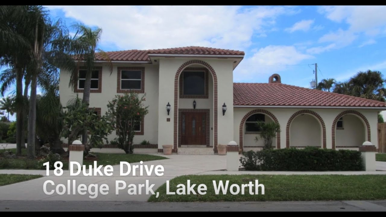 18 Duke Drive (College Park) Lake Worth FL YouTube