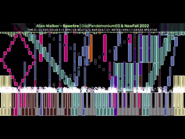 [Black MIDI] Alan Walker - Spectre | OddPandemonium03 & NewFall 2022 | 168K Notes class=