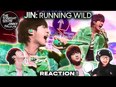 Jin Running Wild The Tonight Show Starring Jimmy Fallon Reaction ARMYMOO Reacts For The First Time!