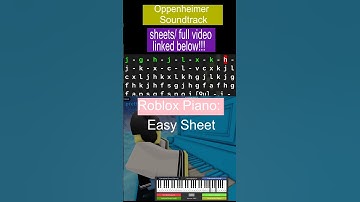 Oppenheimer - Can you Hear the Music? [EASY Roblox Virtual Piano] #shorts #robloxpiano #oppenheimer