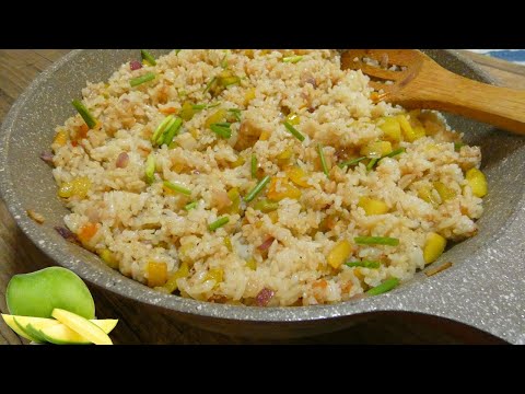 How to Cook Bagoong Fried Rice with Mango/Mangga! | Sa SARAP nito hindi mo na kaylangang mag-ULAM!