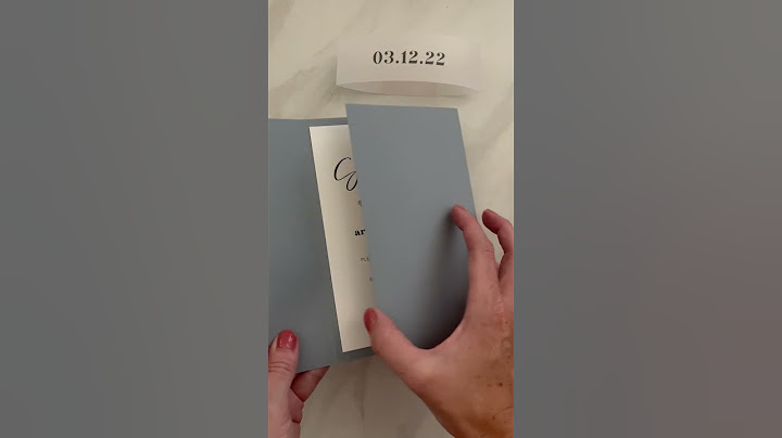 Modern DIY Wedding Invitations