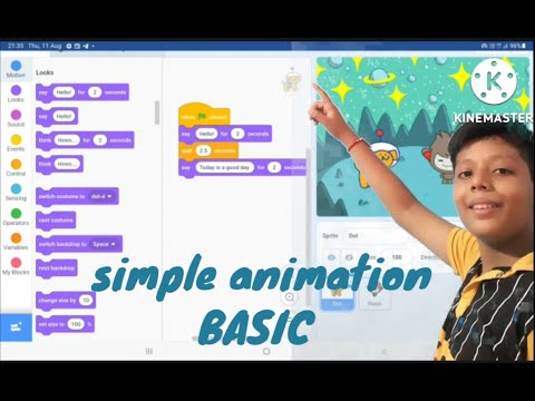 Basic of scratch simple animation computer programming scratch Eb 2 tutorial#ISJ ACADEMY