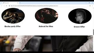 Front-end Barber-X Salon Website