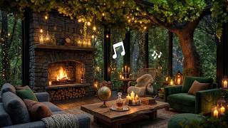 🎵🌧️ Lofi Beats &amp; Heavy Rain | Cozy Forest Cabin Ambience | Relax &amp; Deep Sleep #deepsleep #relax